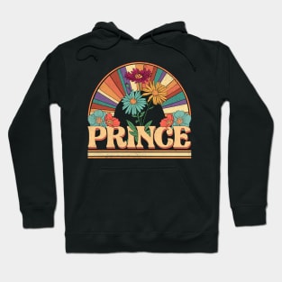 Prince Flowers Name Personalized Gifts Retro Style Hoodie